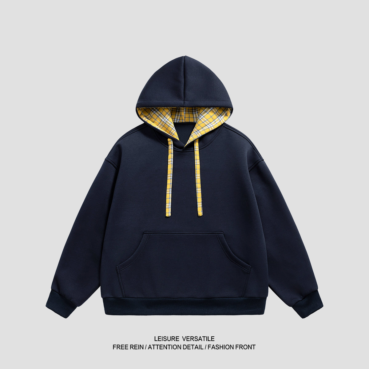 W868-470 grams of solid-color hoodie