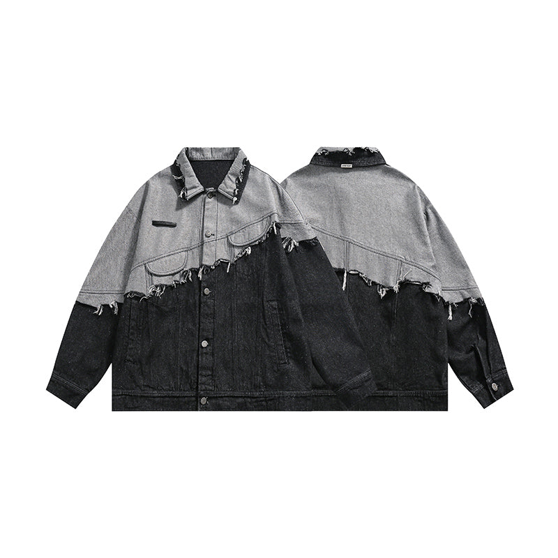 308B American-style color-matched denim jacket