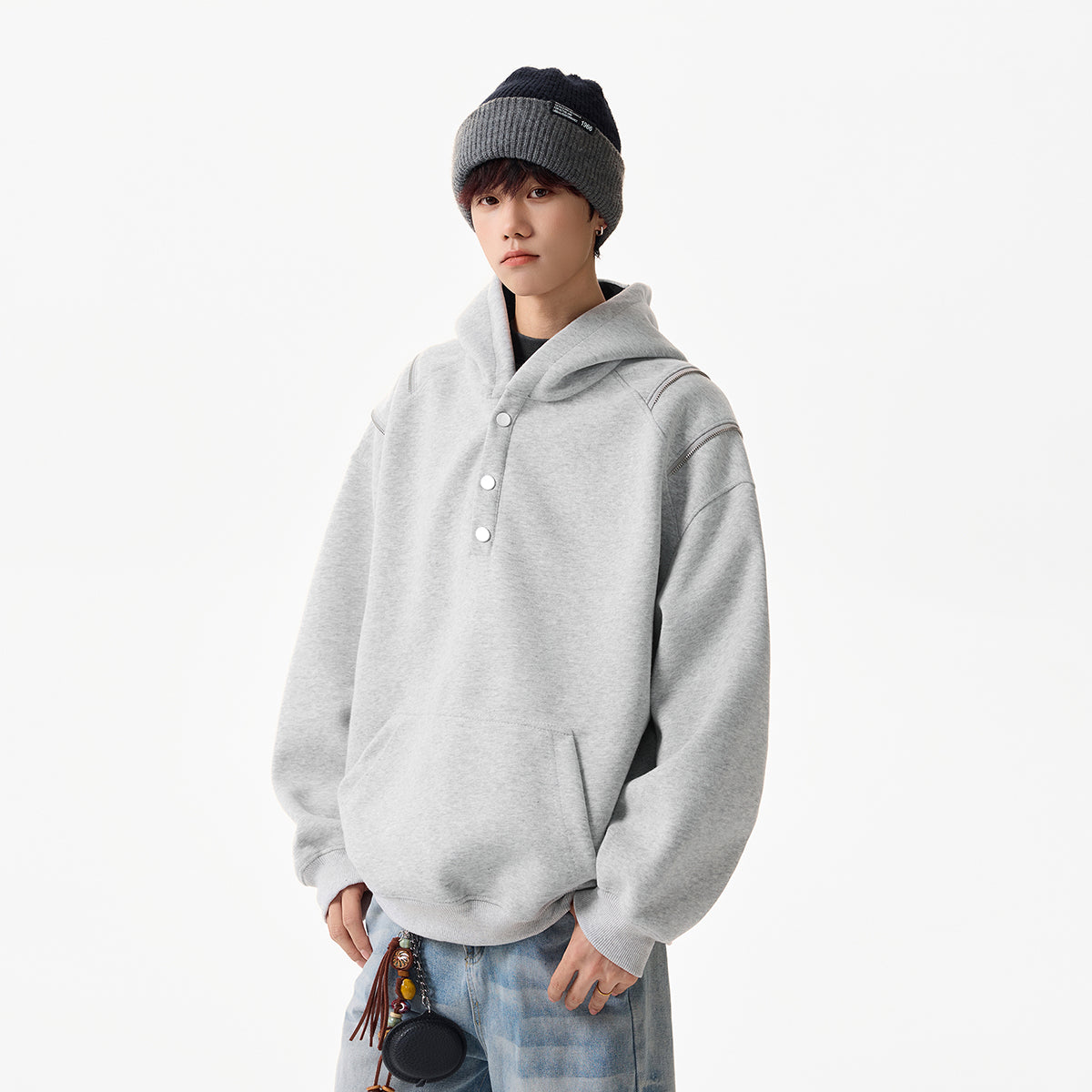 WY7707 Long-sleeved pullover casual loose-fitting hoodie for 2026 spring season new style