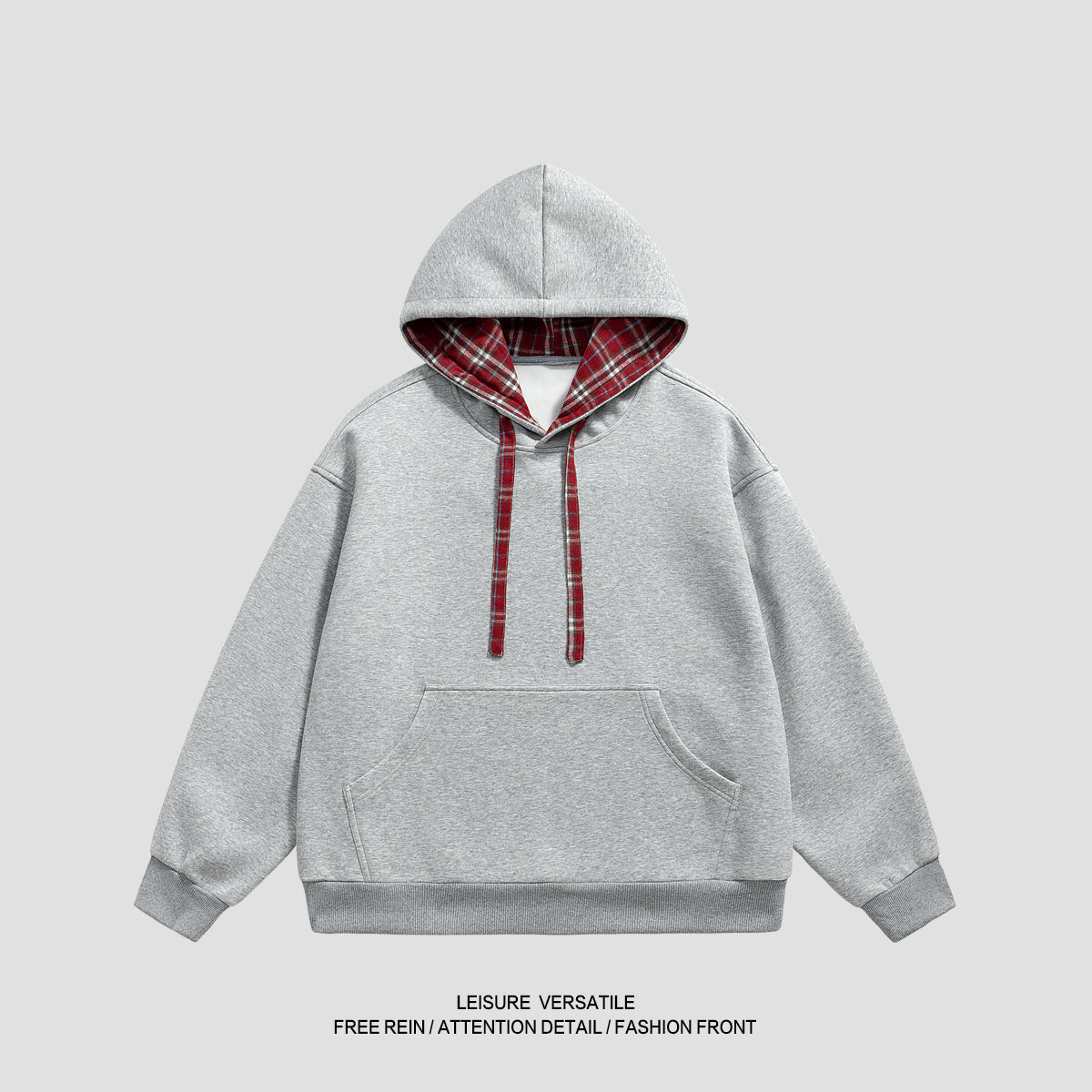 W868-470 grams of solid-color hoodie