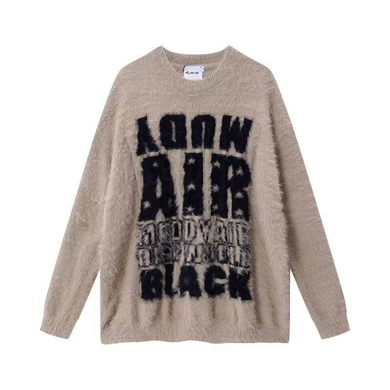 1001 Male letter-style sweater