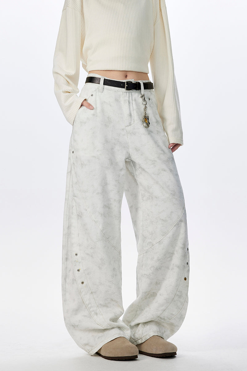 WD908 Curved Knife Denim Jeans