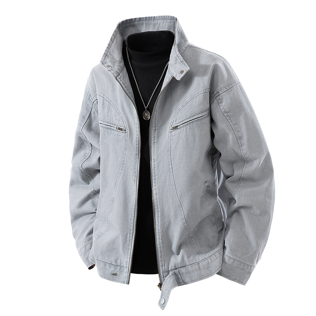 J915 American-style retro workwear water-washed distressed jacket