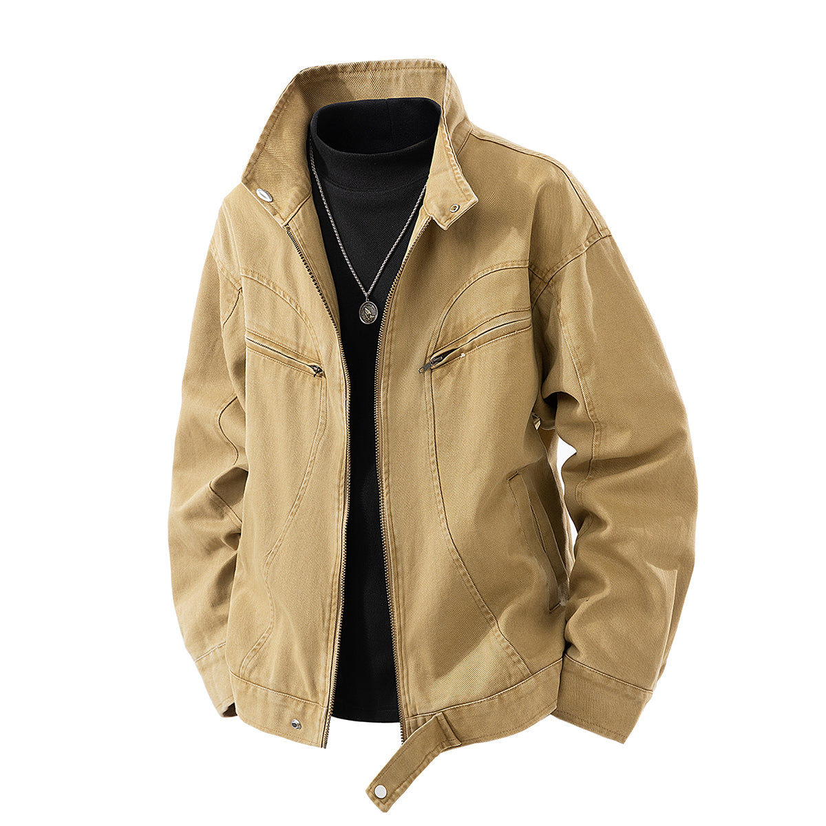 J915 American-style retro workwear water-washed distressed jacket