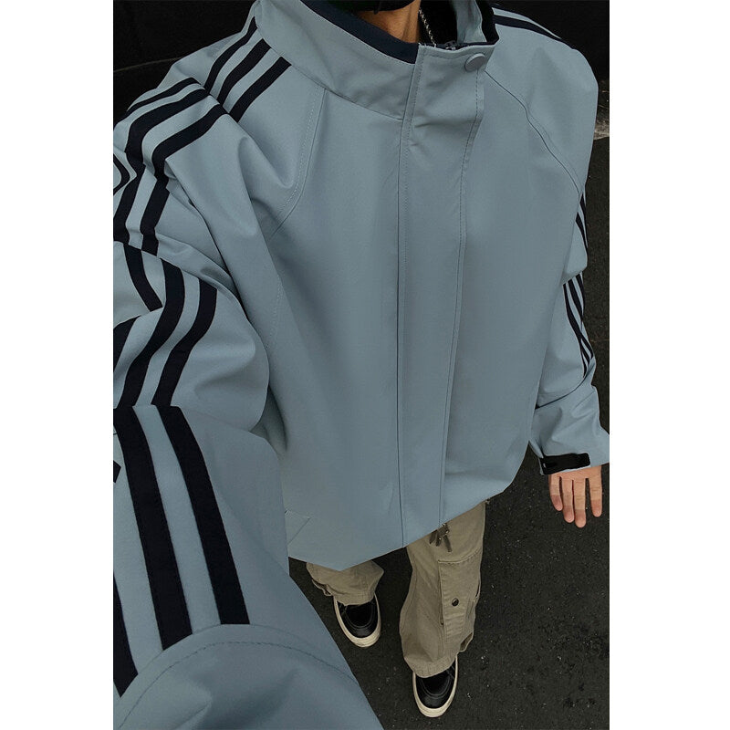 A022 Fall new style - striped jacket