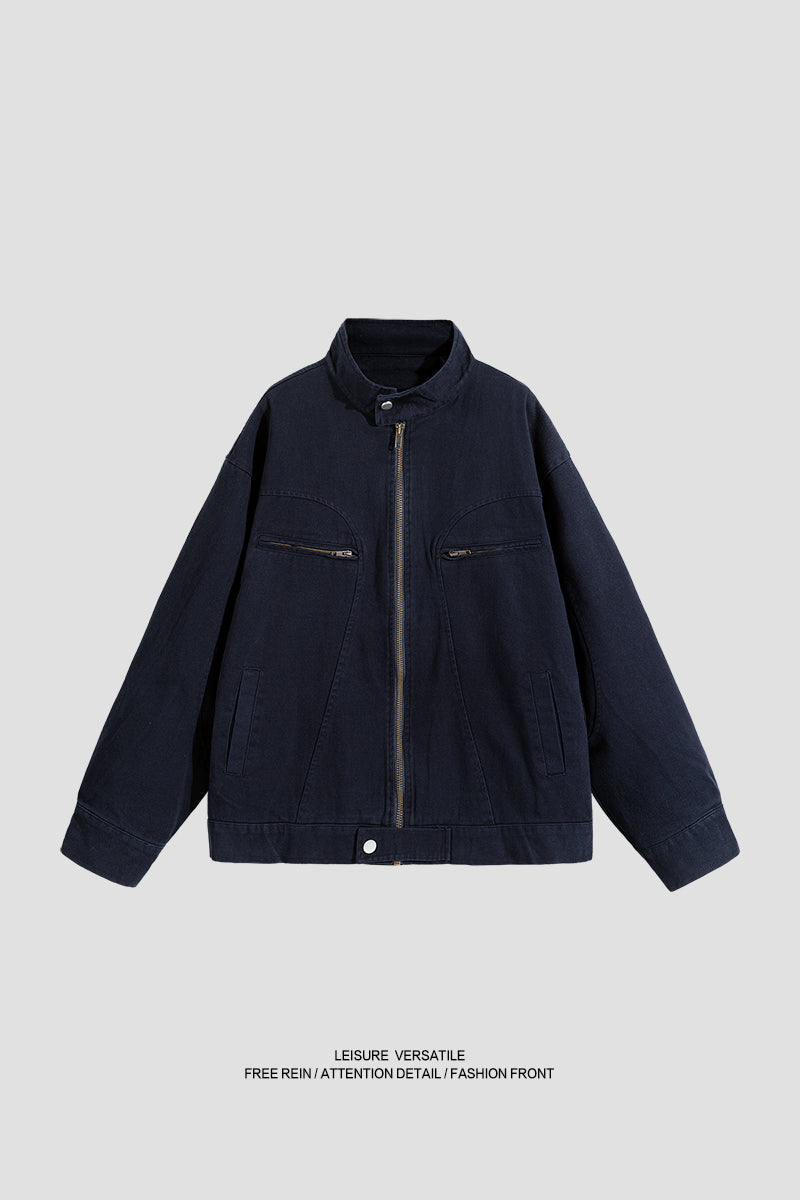 J915 American-style retro workwear water-washed distressed jacket